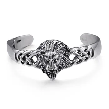 316L stainless steel lion head opening Bracelet personality male overpowered punk Bracelet Christmas gift S160
316L stainless steel lion head opening Bracelet personality male overpowered punk Bracelet Christmas gift S160