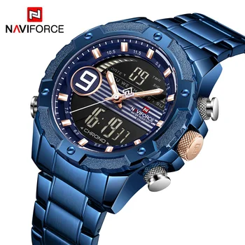NAVIFORCE 9146S Mens Watch Luxury Fashion Sport Wristwatch Waterproof Stainless Male Watches LED Clock Relogio Masculino
NAVIFORCE 9146S Mens Watch Luxury Fashion Sport Wristwatch Waterproof Stainless Male Watches LED Clock Relogio Masculino