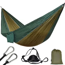 1 Person Parachute Hammock For Single Outdoor Hunting Survival Portable Hamac Garden Yard Patio Leisure Hanging 1 Person Parachute Hammock For Single Outdoor Hunting Survival Portable Hamac Garden Yard Patio Leisure Hanging