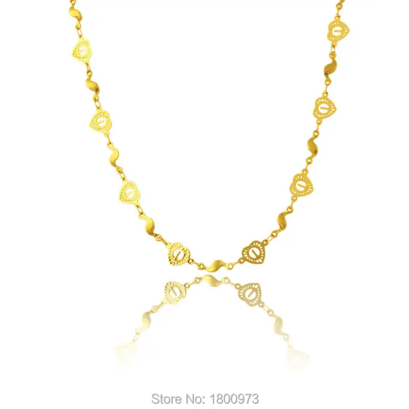Hot Sale Heart Charms Necklaces Women Jewelry Romantic Gift Gold Color Link Chain Collares Necklaces
Hot Sale Heart Charms Necklaces Women Jewelry Romantic Gift Gold Color Link Chain Collares Necklaces