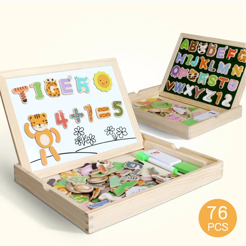 Cartoon Educational Magnetic Puzzle Toys For Kids Wooden Puzzles For Children Letters Number Animal Puzzles Drawing Board
Cartoon Educational Magnetic Puzzle Toys For Kids Wooden Puzzles For Children Letters Number Animal Puzzles Drawing Board