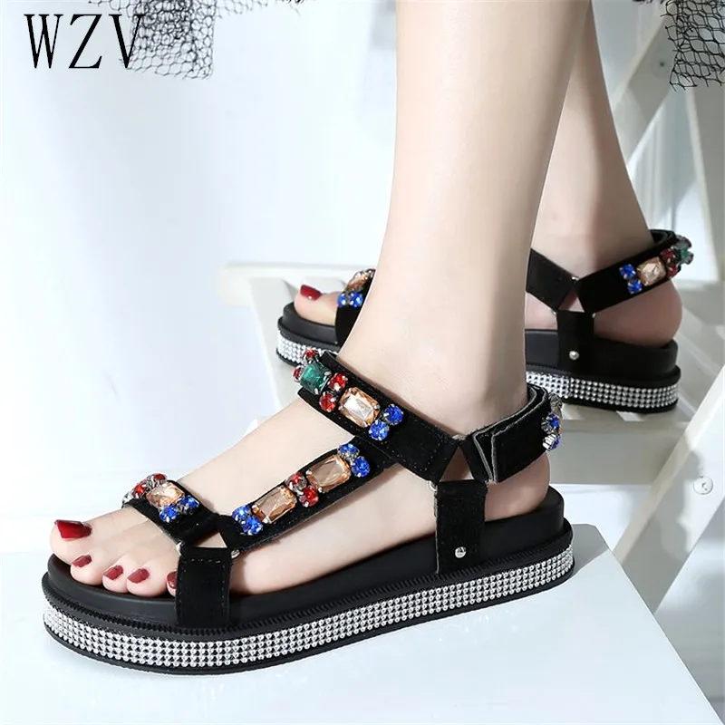 2019 Summer Wedges Shoes For Women Sandals Rhinestone High Heels Femme Shoes Chaussures Platform Sandals E821
2019 Summer Wedges Shoes For Women Sandals Rhinestone High Heels Femme Shoes Chaussures Platform Sandals E821