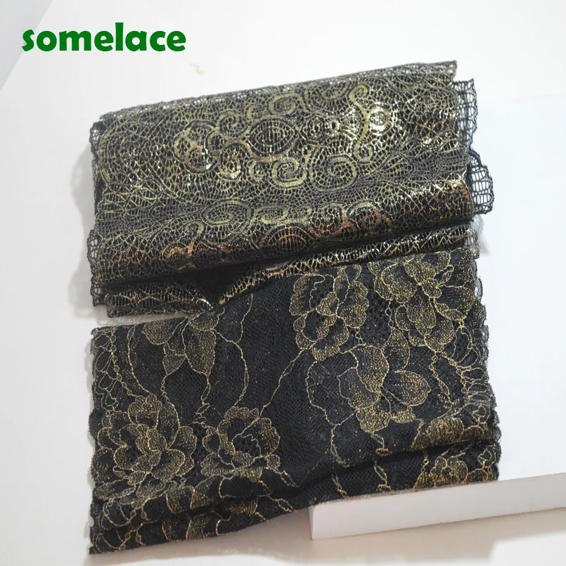 (2yds/lot)black gauze gold thread embroidery calico Hair Decoration Elastic Stretch Lace Trim wedding dress skirt lace trim
(2yds/lot)black gauze gold thread embroidery calico Hair Decoration Elastic Stretch Lace Trim wedding dress skirt lace trim