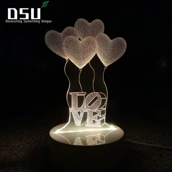 3D Visual Bulb Optical Illusion Colorful LED Table Lamp Remote Romantic Holiday Night Light Baymax Love Heart Wedding gifts
3D Visual Bulb Optical Illusion Colorful LED Table Lamp Remote Romantic Holiday Night Light Baymax Love Heart Wedding gifts