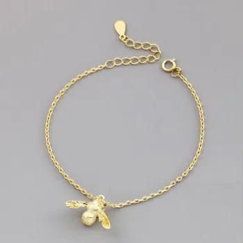 Exquisite New Fashion Popular 925 Sterling Silver Jewelry Cute Bee Temperament Two Colors Christmas Gift Bracelets SB126
Exquisite New Fashion Popular 925 Sterling Silver Jewelry Cute Bee Temperament Two Colors Christmas Gift Bracelets SB126