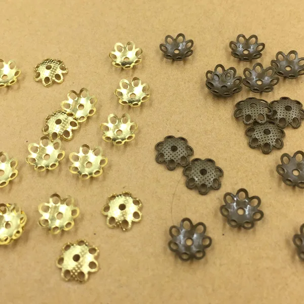 1000 PCS 7mm Metal Raw Brass Antique Bronze Filigree Flowers Bead Caps Connectors For Jewelry Making
1000 PCS 7mm Metal Raw Brass Antique Bronze Filigree Flowers Bead Caps Connectors For Jewelry Making