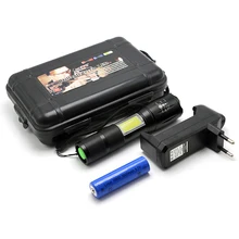Gift Box CREE XM-L T6 & COB 3800Lm waterproof 4 modes focus Zoomable led flashlight torch lantern with 18650 battery and charger
Gift Box CREE XM-L T6 & COB 3800Lm waterproof 4 modes focus Zoomable led flashlight torch lantern with 18650 battery and charger