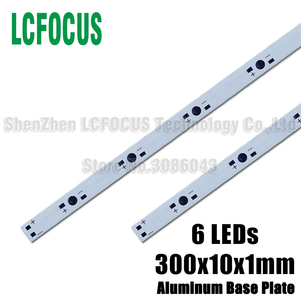 10Pcs 6W 18W 24W 36W Aluminum Plate 300mm PCB 6LEDs With 1 3 5 Watt Light Beads COB For DIY Aquarium Lights Grow Light LED Tube
10Pcs 6W 18W 24W 36W Aluminum Plate 300mm PCB 6LEDs With 1 3 5 Watt Light Beads COB For DIY Aquarium Lights Grow Light LED Tube