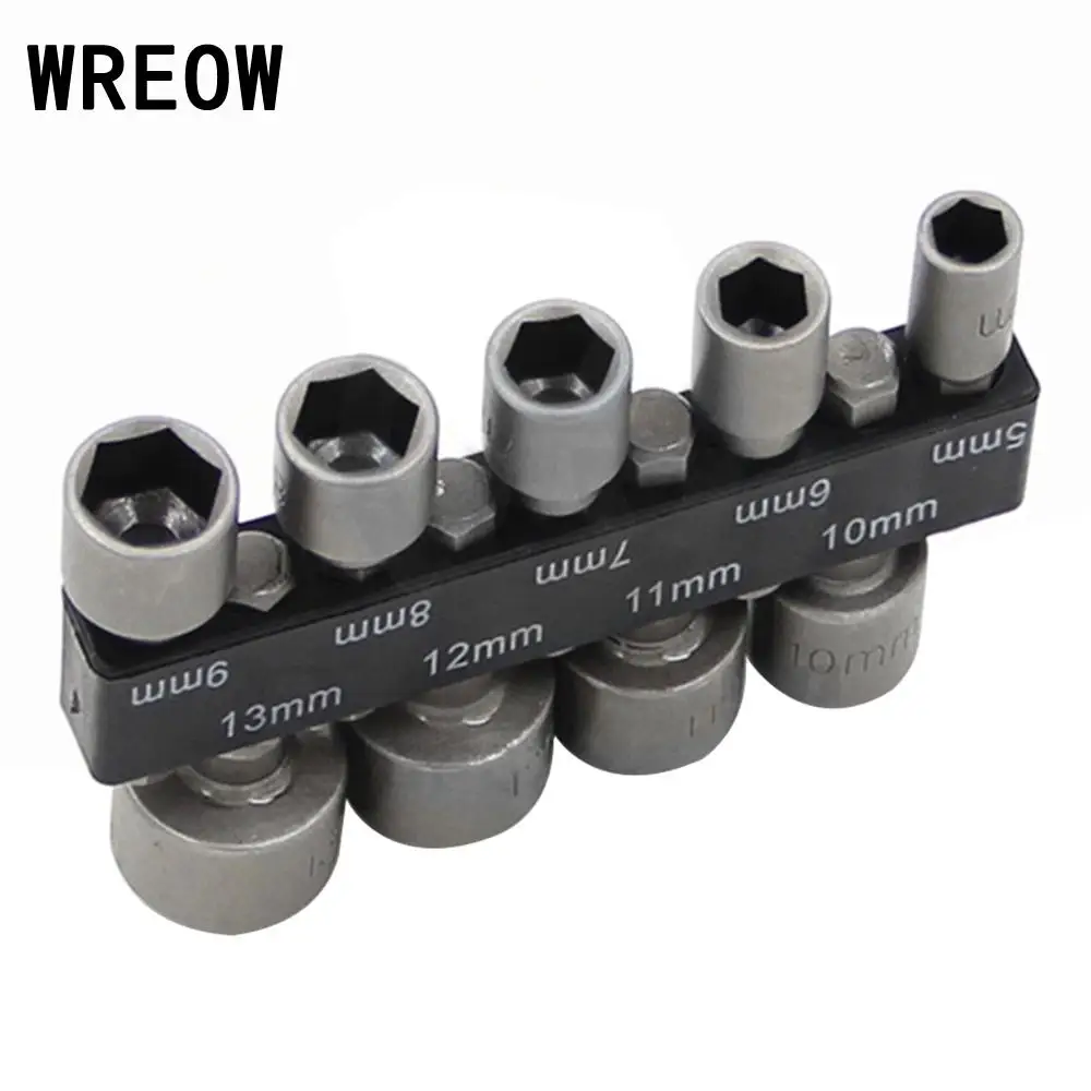 9PCS/set 1/4 Inch 5mm-13mm Nut Drivers Hex Shank Socket Sleeve Nozzles Nut Driver Drill Bit Set Wrench nuts Screw Adapter Tools
9PCS/set 1/4 Inch 5mm-13mm Nut Drivers Hex Shank Socket Sleeve Nozzles Nut Driver Drill Bit Set Wrench nuts Screw Adapter Tools