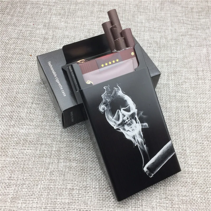 LF035 Personalized Smoking Soul Kill Fashion Aluminium Alloy Cigarette Case Laser Carved Will Not Fade Cigarette Box
LF035 Personalized Smoking Soul Kill Fashion Aluminium Alloy Cigarette Case Laser Carved Will Not Fade Cigarette Box