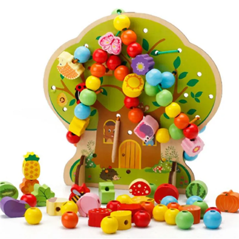 Montessori Materials Educational Wooden Toys for Children Early Learning Preschool Teaching Fruit Tree House Stringing Beads
Montessori Materials Educational Wooden Toys for Children Early Learning Preschool Teaching Fruit Tree House Stringing Beads