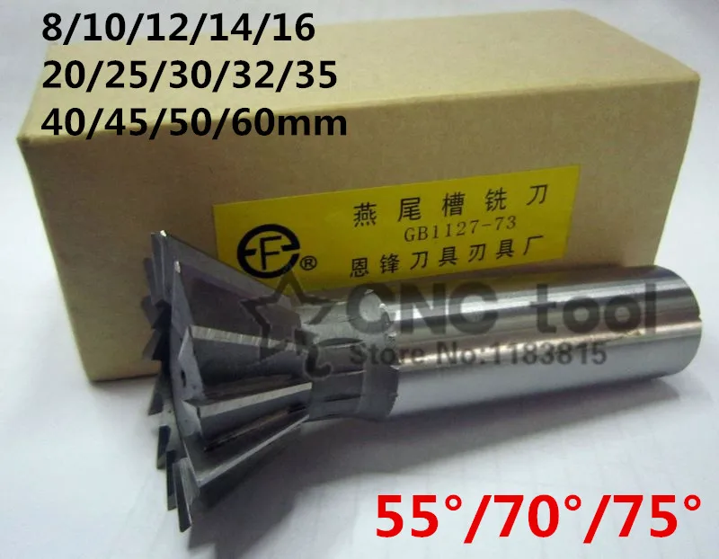 1Pcs 10mm/12mm/14mm/16mm/18mm/20mm/25mm/30mm/32mm/35mm/40mm/45mm 50/70/75 Degree Premium HSS Dovetail Cutter End Mill Milling
1Pcs 10mm/12mm/14mm/16mm/18mm/20mm/25mm/30mm/32mm/35mm/40mm/45mm 50/70/75 Degree Premium HSS Dovetail Cutter End Mill Milling