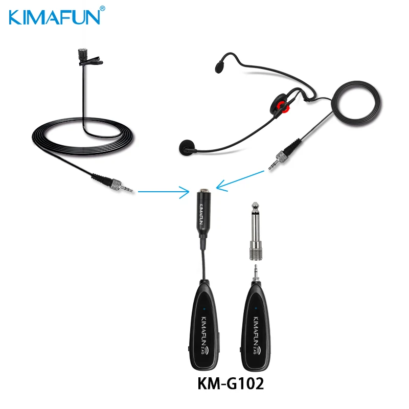 KIMAFUN 2.4G Wireless Lavalier Microphone vocal Lapel Clip Mic Voice Amplifier Mini Mic For Teaching Speech Meeting Tour Guide
KIMAFUN 2.4G Wireless Lavalier Microphone vocal Lapel Clip Mic Voice Amplifier Mini Mic For Teaching Speech Meeting Tour Guide