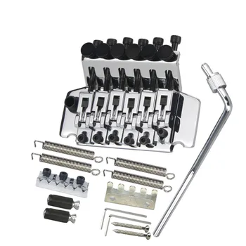 NEW Double Locking Tremolo Bridge System String Spacing 10.8mm with 43mm Locking Nut Chrome Guitar Bridge,Made in Korea
NEW Double Locking Tremolo Bridge System String Spacing 10.8mm with 43mm Locking Nut Chrome Guitar Bridge,Made in Korea