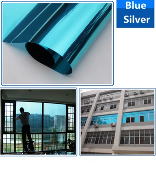 SUNICE Blue&Silver One Way Mirror Window Film Mirrored Privacy Sticky Glass Tint Anti-UV Glare-reducing 1.52mx30m (5ftx100ft)
SUNICE Blue&Silver One Way Mirror Window Film Mirrored Privacy Sticky Glass Tint Anti-UV Glare-reducing 1.52mx30m (5ftx100ft)