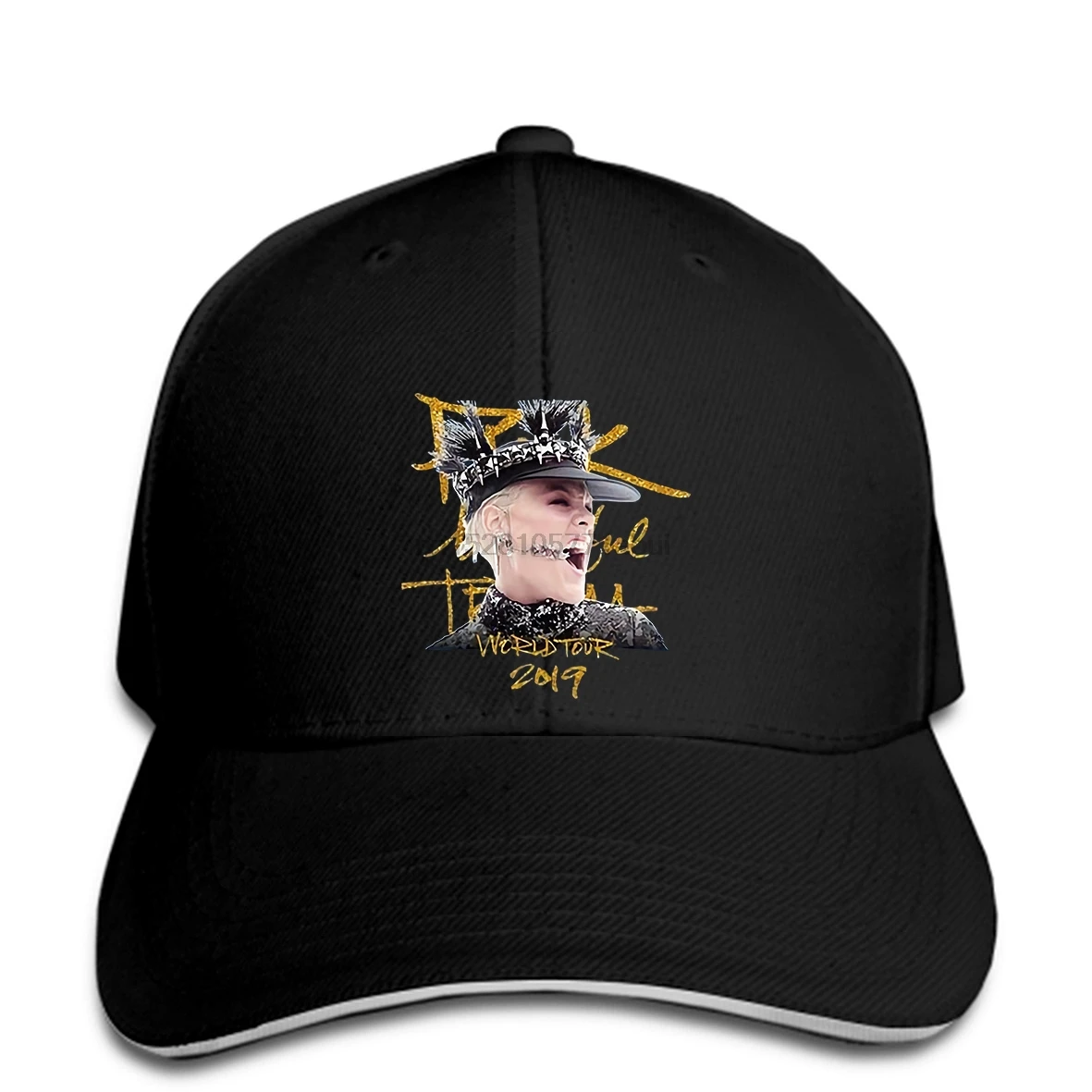 Baseball cap P!NK PINK BEAUTIFUL TRAUMA 2019 TOUR PrintedPrint hat