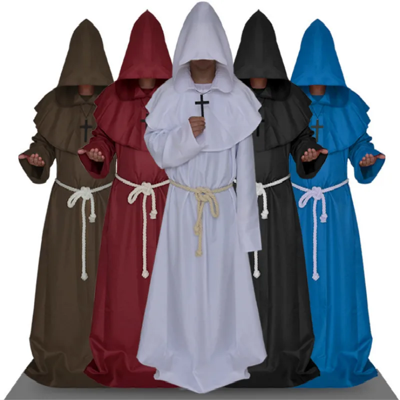 2018 alloween Comic Con Party Cosplay Costume Monk Hooded Robes Cloak Cape Friar Medieval Renaissance Priest Men For Men
2018 alloween Comic Con Party Cosplay Costume Monk Hooded Robes Cloak Cape Friar Medieval Renaissance Priest Men For Men
