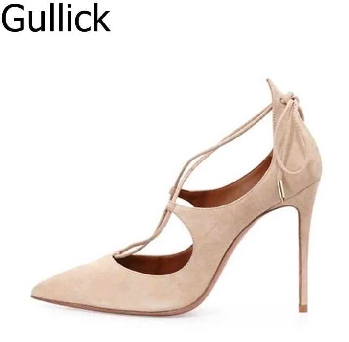 New Style Women Solid Color Flock Leather Crossed Tied Lace Up Shoes Fashion Ankle Wrap Pointed Toe High Heel Shoes Free Ship
New Style Women Solid Color Flock Leather Crossed Tied Lace Up Shoes Fashion Ankle Wrap Pointed Toe High Heel Shoes Free Ship