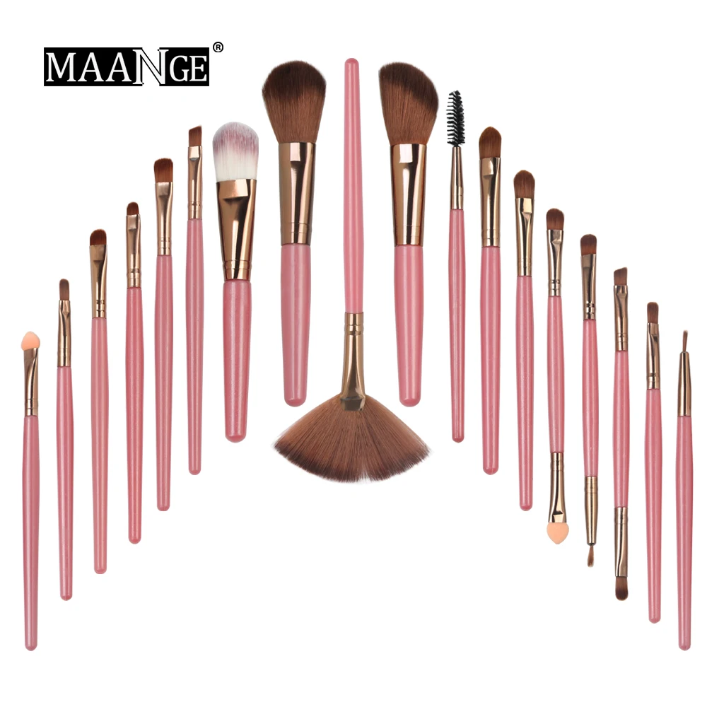 Pro 18 Pcs Makeup Brushes Set Foundation Contour Powder Eye Shadow Eyeliner Lip Blending Cosmetic Beauty Make Up Brushes Tools
Pro 18 Pcs Makeup Brushes Set Foundation Contour Powder Eye Shadow Eyeliner Lip Blending Cosmetic Beauty Make Up Brushes Tools