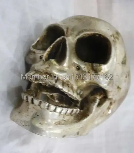 Chinese Wonderful tibet silver big skull death's head netsuke sculpture Garden Decoration Bronze Finish Buddha Healing Statue
Chinese Wonderful tibet silver big skull death's head netsuke sculpture Garden Decoration Bronze Finish Buddha Healing Statue