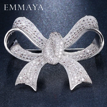 EMMAYA New Brooches Big Bowknot Brooches For Women Scarf Fashion Silver Color Hijab Pin Bijuterias
EMMAYA New Brooches Big Bowknot Brooches For Women Scarf Fashion Silver Color Hijab Pin Bijuterias