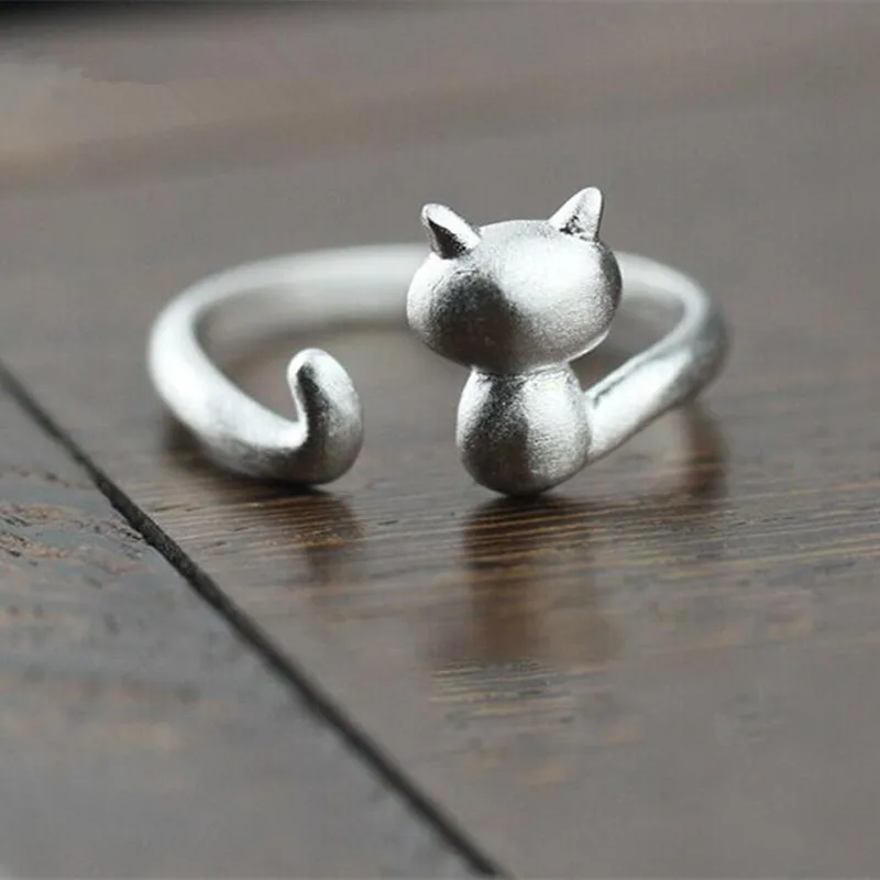 925 Sterling Silver Hot Popular New Fashion Korean Jewelry Small Fresh Cute Cat Opening Simple Ring SR4
925 Sterling Silver Hot Popular New Fashion Korean Jewelry Small Fresh Cute Cat Opening Simple Ring SR4