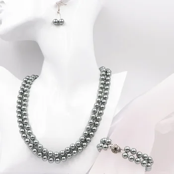 Charms Ethnic Style Necklace Earrings Jewelry Set for Women 8mm Simulated Pearl Round Beads Glass Pearls Chain Dangles Sets A630
Charms Ethnic Style Necklace Earrings Jewelry Set for Women 8mm Simulated Pearl Round Beads Glass Pearls Chain Dangles Sets A630