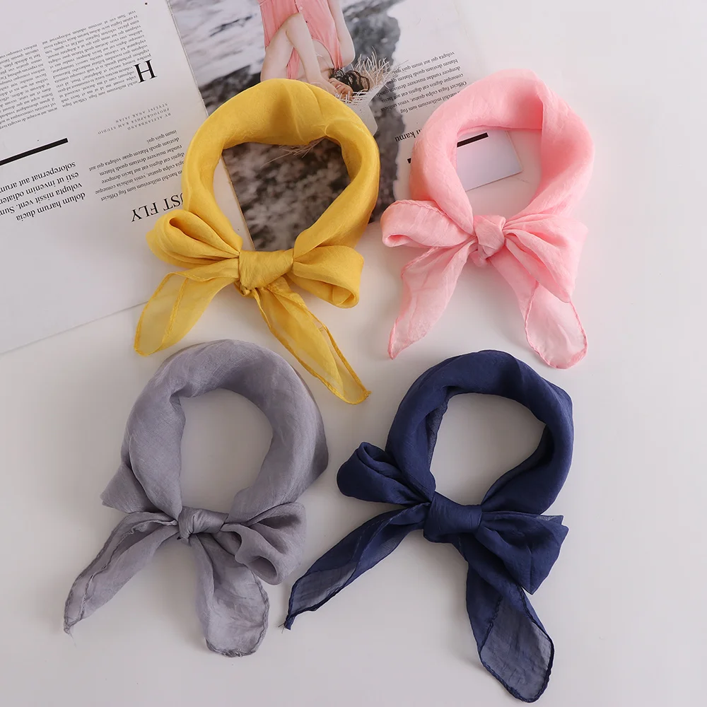 Fashion Solid Color 70X70CM Women Square Scarf Fake Silk Wraps Elegant Floral Spring Summer Head Neck Hair Tie Band Neckerchief
Fashion Solid Color 70X70CM Women Square Scarf Fake Silk Wraps Elegant Floral Spring Summer Head Neck Hair Tie Band Neckerchief