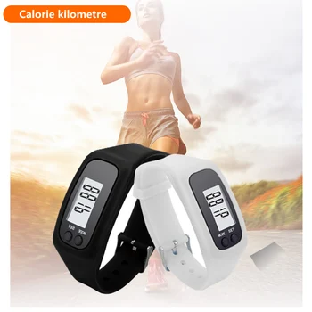 shshd Casual Digital LCD Pedometer run step sports Led