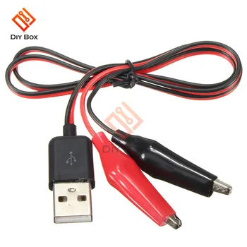 Alligator Test Clips Clamp to USB Male Connector Power Supply Adapter Wire 60cm USB Alligator Clips Crocodile Wire
Alligator Test Clips Clamp to USB Male Connector Power Supply Adapter Wire 60cm USB Alligator Clips Crocodile Wire