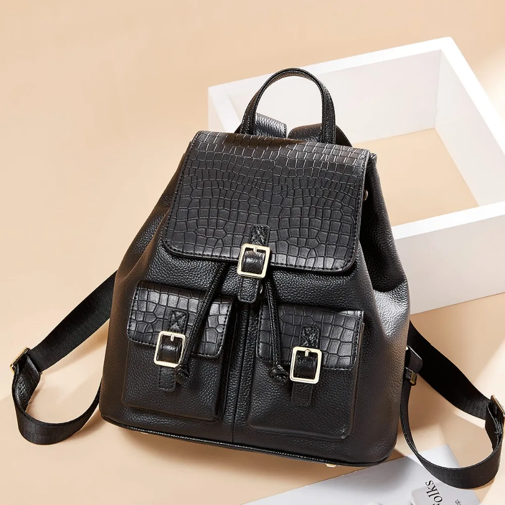 Fashion Genuine Leather Backpack for Women,Sac A Dos Designer Shoulder Bag Ladies Brand Schoolbag Rucksack
Fashion Genuine Leather Backpack for Women,Sac A Dos Designer Shoulder Bag Ladies Brand Schoolbag Rucksack