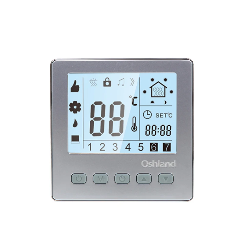 Free Shipping Silver Color 16A Digital Floor Heating Thermostat Programmable LCD Temperature Controller
Free Shipping Silver Color 16A Digital Floor Heating Thermostat Programmable LCD Temperature Controller