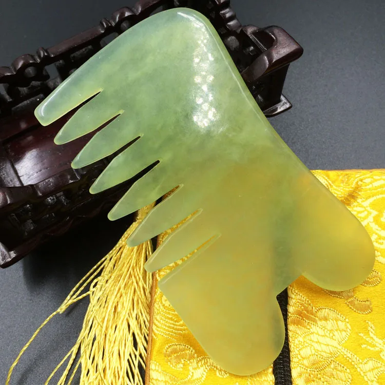 Natural Jade Stone Guasha Gua Sha Board Comb Shape Massage Hand Massager Relaxation Comb Health Care Healthy Beauty Tool
Natural Jade Stone Guasha Gua Sha Board Comb Shape Massage Hand Massager Relaxation Comb Health Care Healthy Beauty Tool