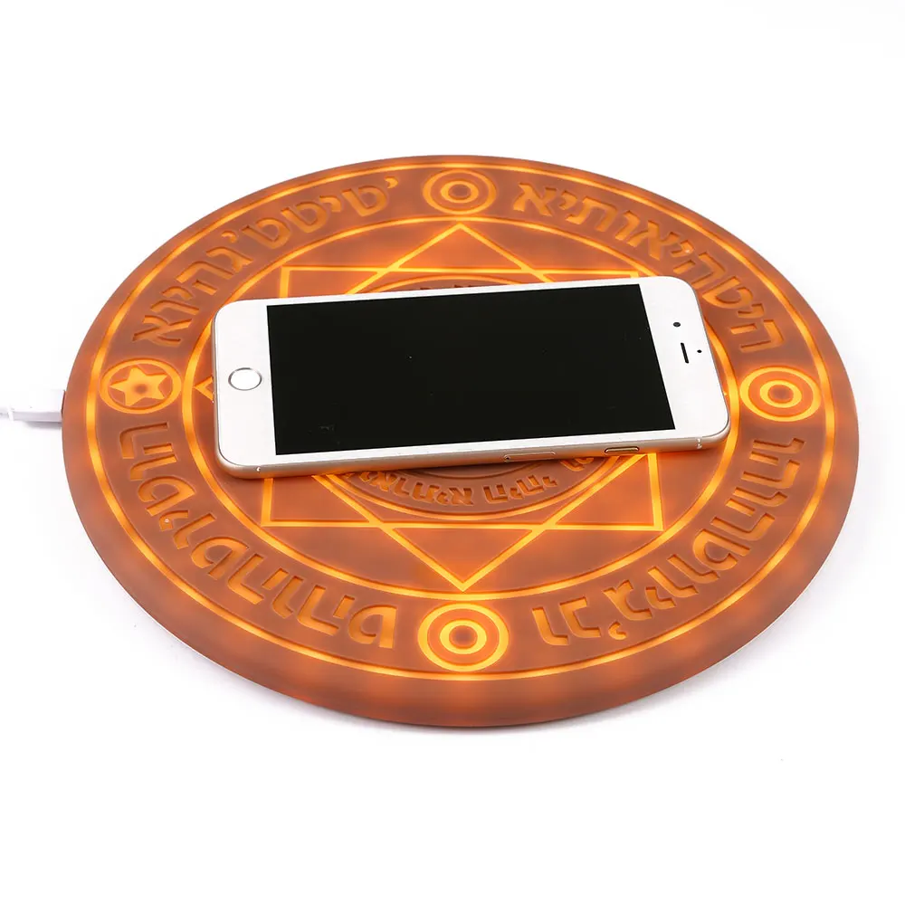 New Comic Magic Array Wireless Charger 5W/10W Magic Circle Qi Wireless Universal Fast Charger Charging Pad 
New Comic Magic Array Wireless Charger 5W/10W Magic Circle Qi Wireless Universal Fast Charger Charging Pad