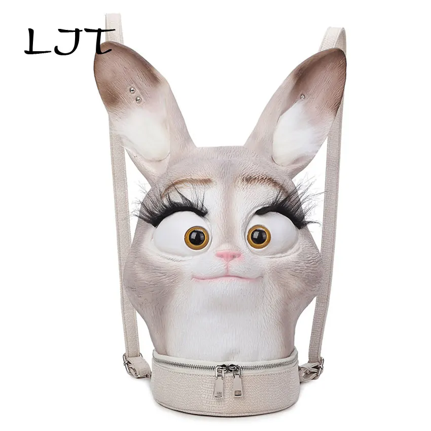 LJT 2019 Winter New Women Backpack Female Male Creative Personality Cute Rabbit Shoulder Bag Anti-theft Travel Bag For Halloween
LJT 2019 Winter New Women Backpack Female Male Creative Personality Cute Rabbit Shoulder Bag Anti-theft Travel Bag For Halloween