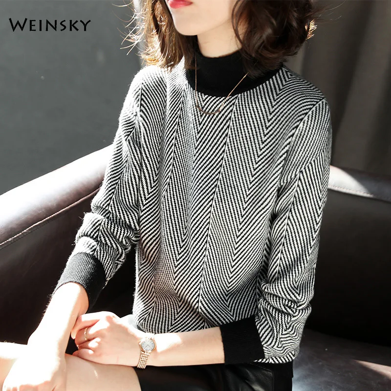 Women Knitted Turtleneck Sweater And Pullovers Korean Fashion Style Wool Elegance Sweaters Winter And Autumn 2019 New Tops
Women Knitted Turtleneck Sweater And Pullovers Korean Fashion Style Wool Elegance Sweaters Winter And Autumn 2019 New Tops