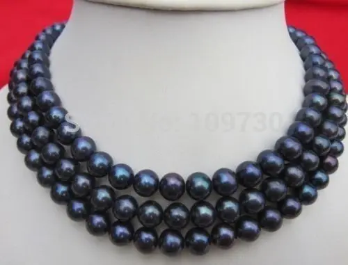 Jewelr 003887 50" AAA 9-10MM TAHITIAN PERFECT PEACOCK BLACK PEARL NECKLACE 14KGP GOLD CLASP
Jewelr 003887 50" AAA 9-10MM TAHITIAN PERFECT PEACOCK BLACK PEARL NECKLACE 14KGP GOLD CLASP