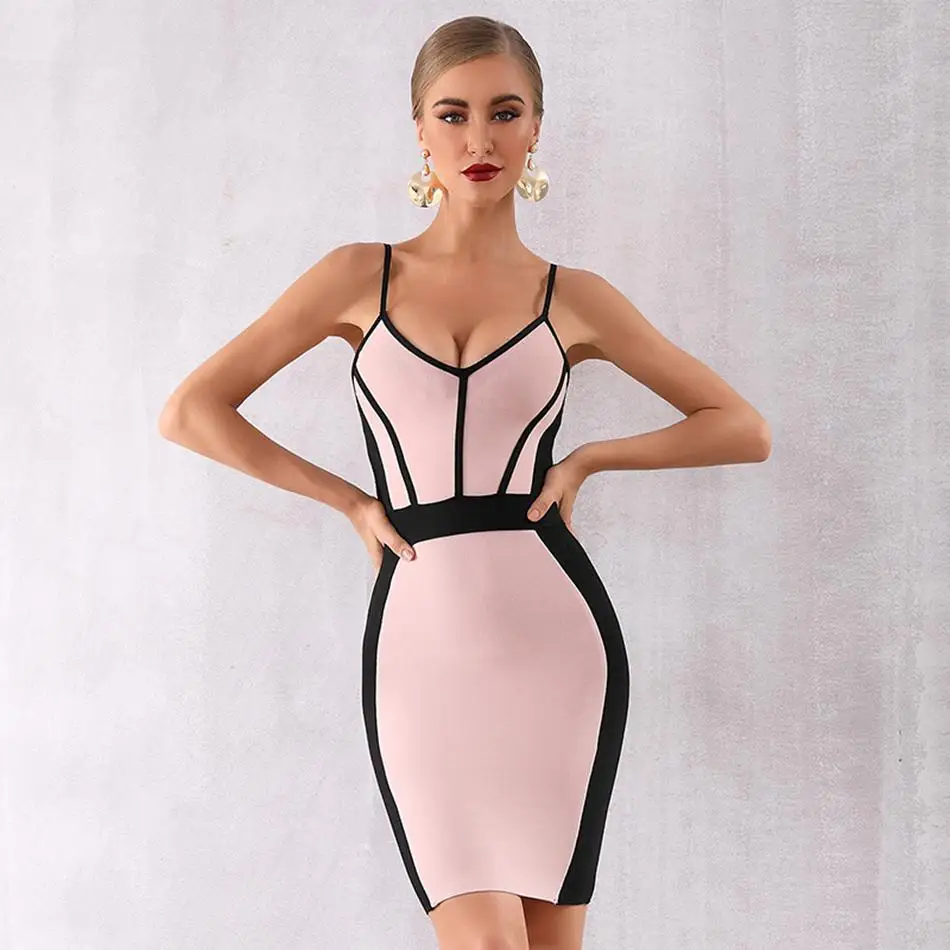Newest Summer Celebrity Party Bodycon Bandage Dress Women Spaghetti Strap V-Neck Sexy Night Out Club Mini Dress Women Vestidos
Newest Summer Celebrity Party Bodycon Bandage Dress Women Spaghetti Strap V-Neck Sexy Night Out Club Mini Dress Women Vestidos