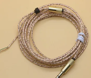 DIY earphone wire Gold headphone wire 10pcs Main line 2.1mm,vice line1.6mm 10pcs
DIY earphone wire Gold headphone wire 10pcs Main line 2.1mm,vice line1.6mm 10pcs
