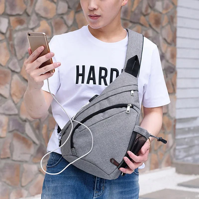 Climb Bags Male Shoulder Bags USB Charging Crossbody Bags Men Anti theft Chest Bag Summer Short Trip
Climb Bags Male Shoulder Bags USB Charging Crossbody Bags Men Anti theft Chest Bag Summer Short Trip