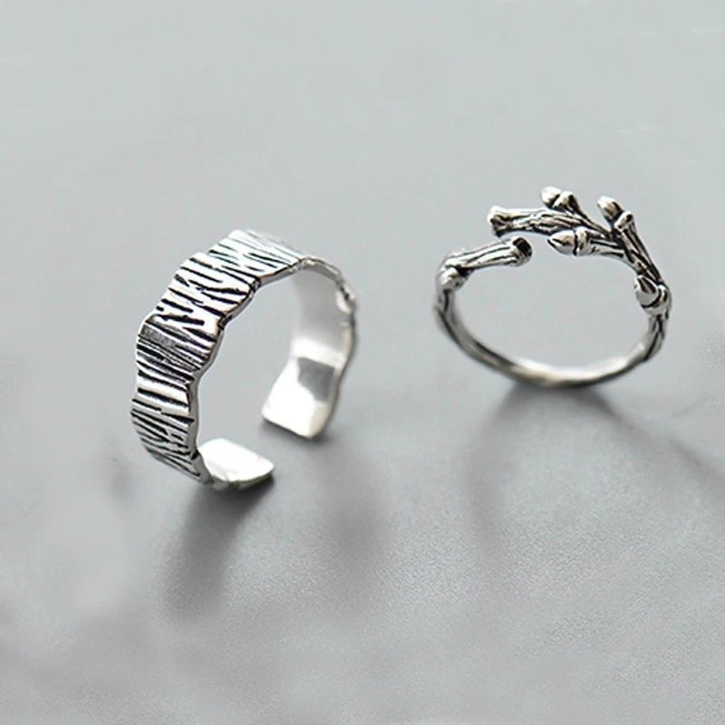 WYEAIIR Retro Romantic Couple Gift Wwig Leaves Fashion 925 Sterling Silver Female Resizable Opening Rings
WYEAIIR Retro Romantic Couple Gift Wwig Leaves Fashion 925 Sterling Silver Female Resizable Opening Rings