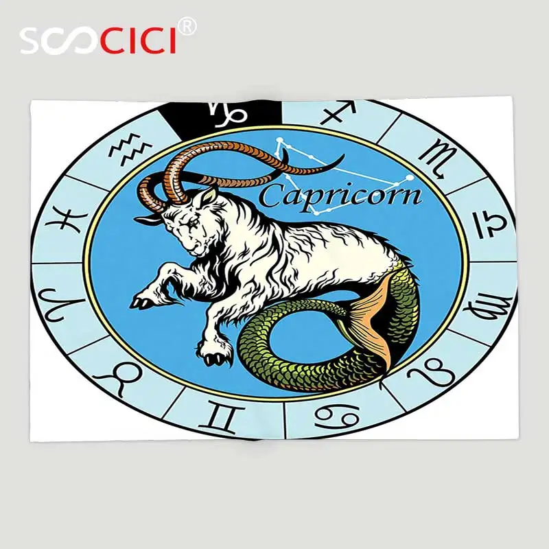 Custom Soft Fleece Throw Blanket Astrology Decorations Ancient Illustration Of Capricorn Icon With Signs Mythology Greek Saturn
Custom Soft Fleece Throw Blanket Astrology Decorations Ancient Illustration Of Capricorn Icon With Signs Mythology Greek Saturn