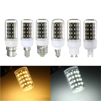 

Energy Saving 56 LED Lamp Bulb E27/E14/E12/B22/G9/GU10 4W 4014 SMD Corn LED Light Bulb AC220V 400LM Chandelier Lighting