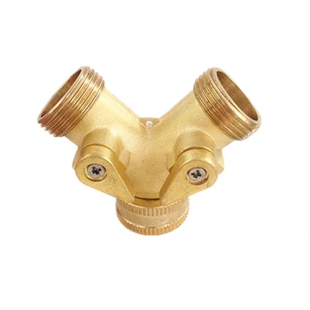 3/4Inch Garden Hose Splitter Brass Y Shape 2 Way Valve Faucet Taps Water Pipe Connector With Switch can CSV
3/4Inch Garden Hose Splitter Brass Y Shape 2 Way Valve Faucet Taps Water Pipe Connector With Switch can CSV