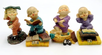 4pcs/Set Four Little Monks Of Chinese Shaolin Kung Fu Boy Resin Model Handmade Cartoon Resin Crafts Home Car Decoration
4pcs/Set Four Little Monks Of Chinese Shaolin Kung Fu Boy Resin Model Handmade Cartoon Resin Crafts Home Car Decoration
