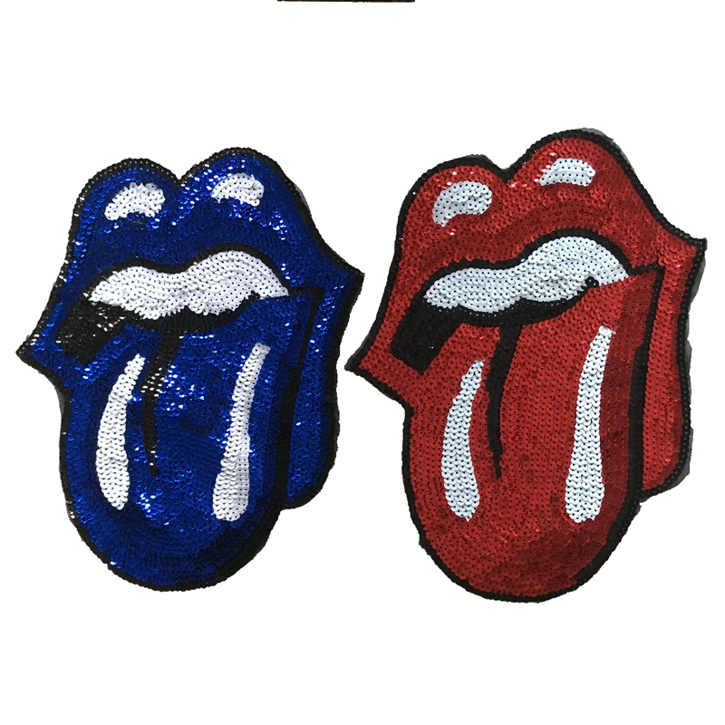 2019 Custom Blue/Red Tongue Sequined Sew on Patches for Clothes DIY Sewing Repair Large Sequins Lips Applique Patch Decoration
2019 Custom Blue/Red Tongue Sequined Sew on Patches for Clothes DIY Sewing Repair Large Sequins Lips Applique Patch Decoration