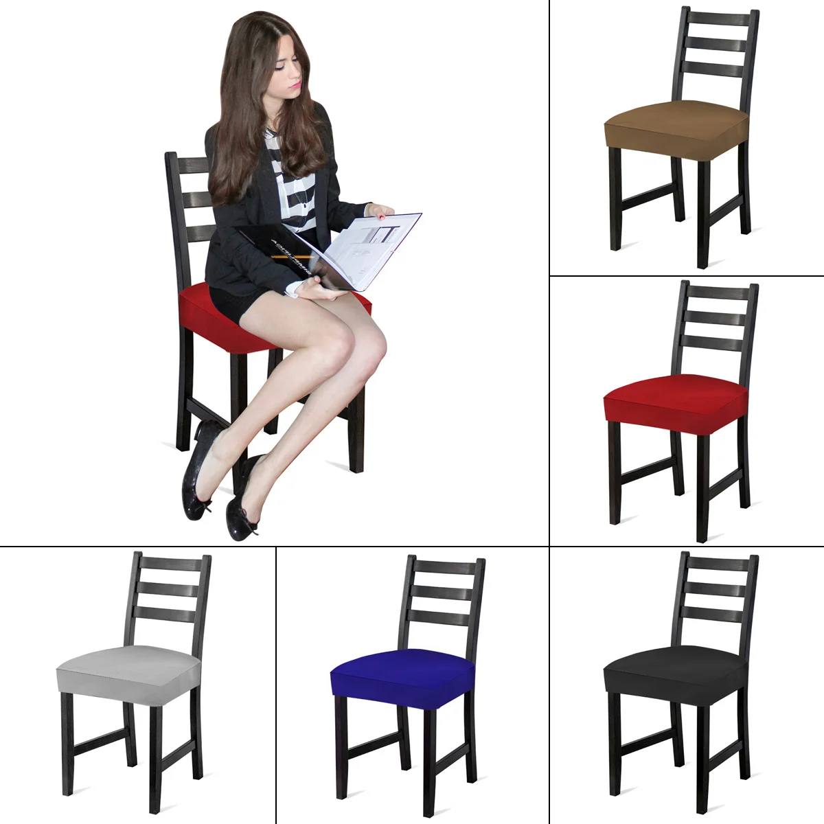 Office Kitchen Dinning Spandex Elastic Chair Cover Solid Color Seat Protector Stretch Case Durable Anti-dirty Chair Seat Cover
Office Kitchen Dinning Spandex Elastic Chair Cover Solid Color Seat Protector Stretch Case Durable Anti-dirty Chair Seat Cover