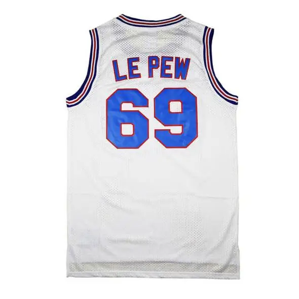 

Custom Basketball Jerseys Pepe Le Pew #69 Space Jam Tune Squad Looney Tunes Movie T-Shirts Men Women Youth Kids Any Size White