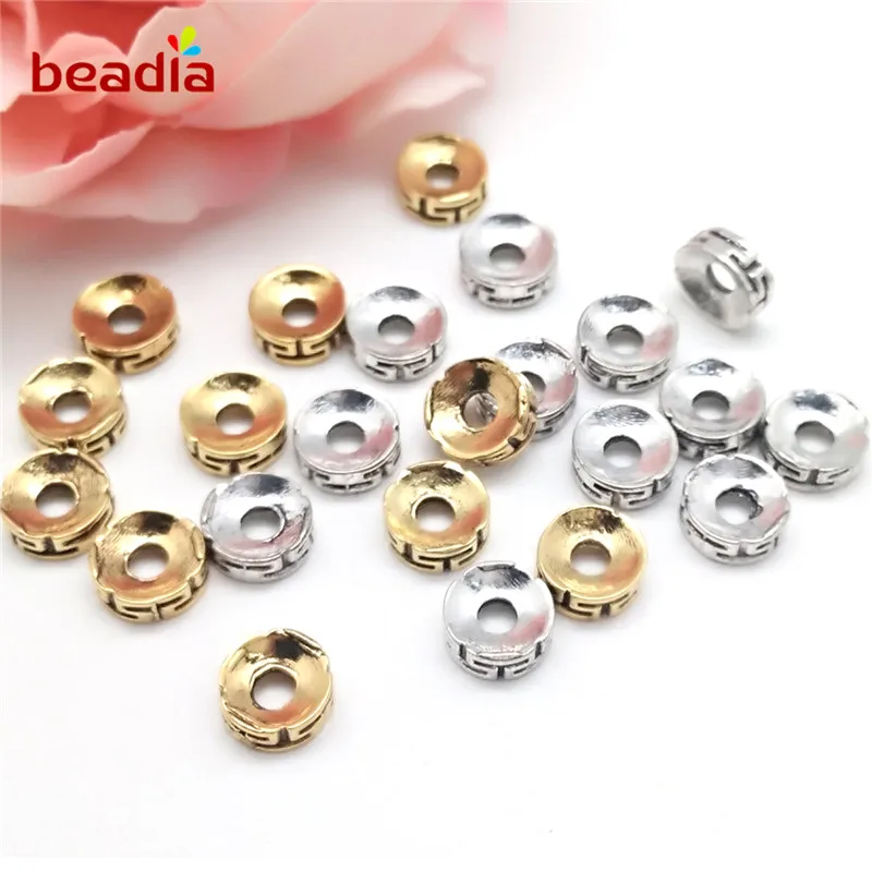 30-50pcs/lot 2 Colors 3 Sizes Metal Beads Zinc Alloy Beads Spacer For Bracelet Accessories DIY Jewelry Findings Making Wholesale
30-50pcs/lot 2 Colors 3 Sizes Metal Beads Zinc Alloy Beads Spacer For Bracelet Accessories DIY Jewelry Findings Making Wholesale