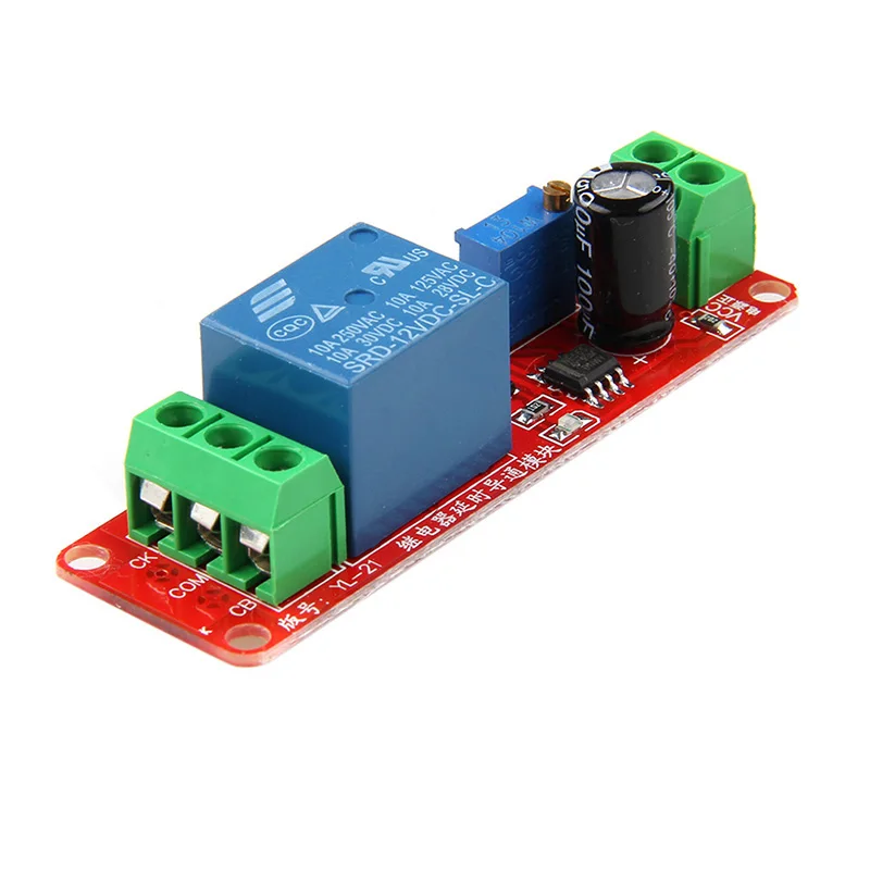 DC 12 V Vehicle Delay Relay Shield NE555 Timer Module Adjustable Switch 0 ~ 10 S - L060 New hot
DC 12 V Vehicle Delay Relay Shield NE555 Timer Module Adjustable Switch 0 ~ 10 S - L060 New hot